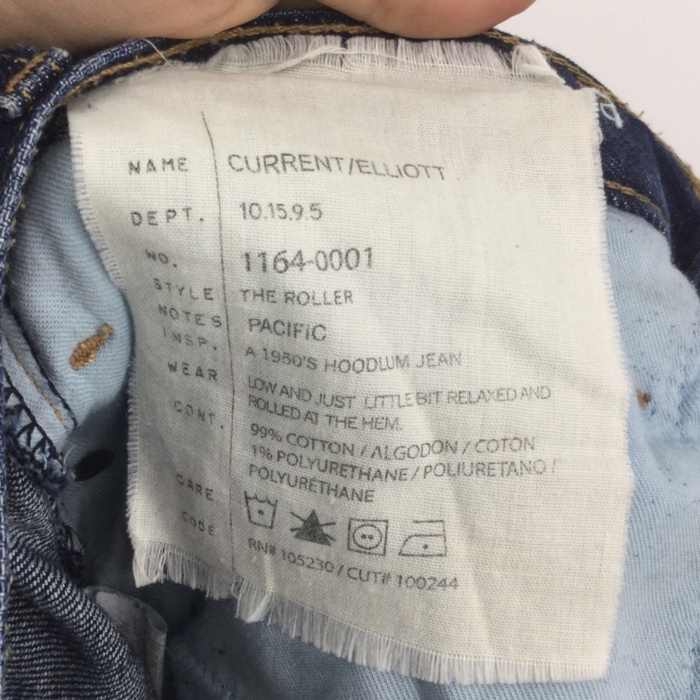 Current/Elliott Roller Pacific Jeans Raw hem 23 - Picture 6 of 7